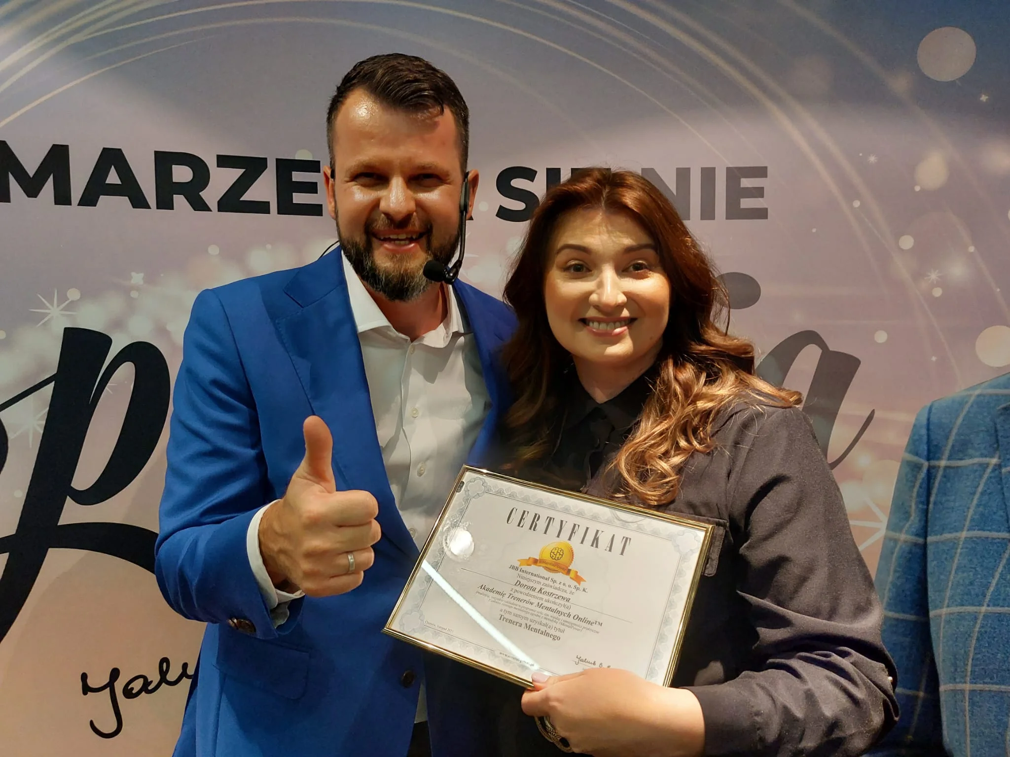 1. certyfikowana trenerka mentalna polacena przez J.K.Bączka